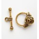 Rose Toggle Clasp